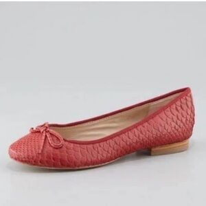 Pour La Victoire Alicia Snake Embossed Ballet Flats Size 9.5